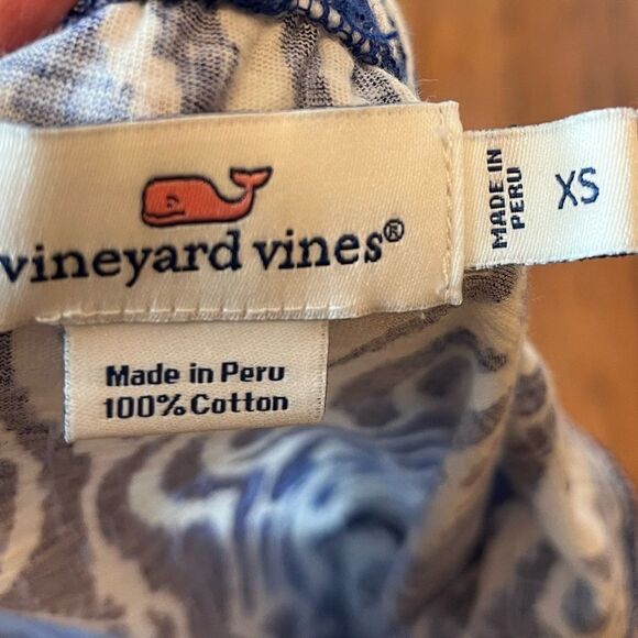 Vineyard Vines Women’s Strapless Blue And White Zebra Print Maxi Dress, Size XS - Picture 9 of 9